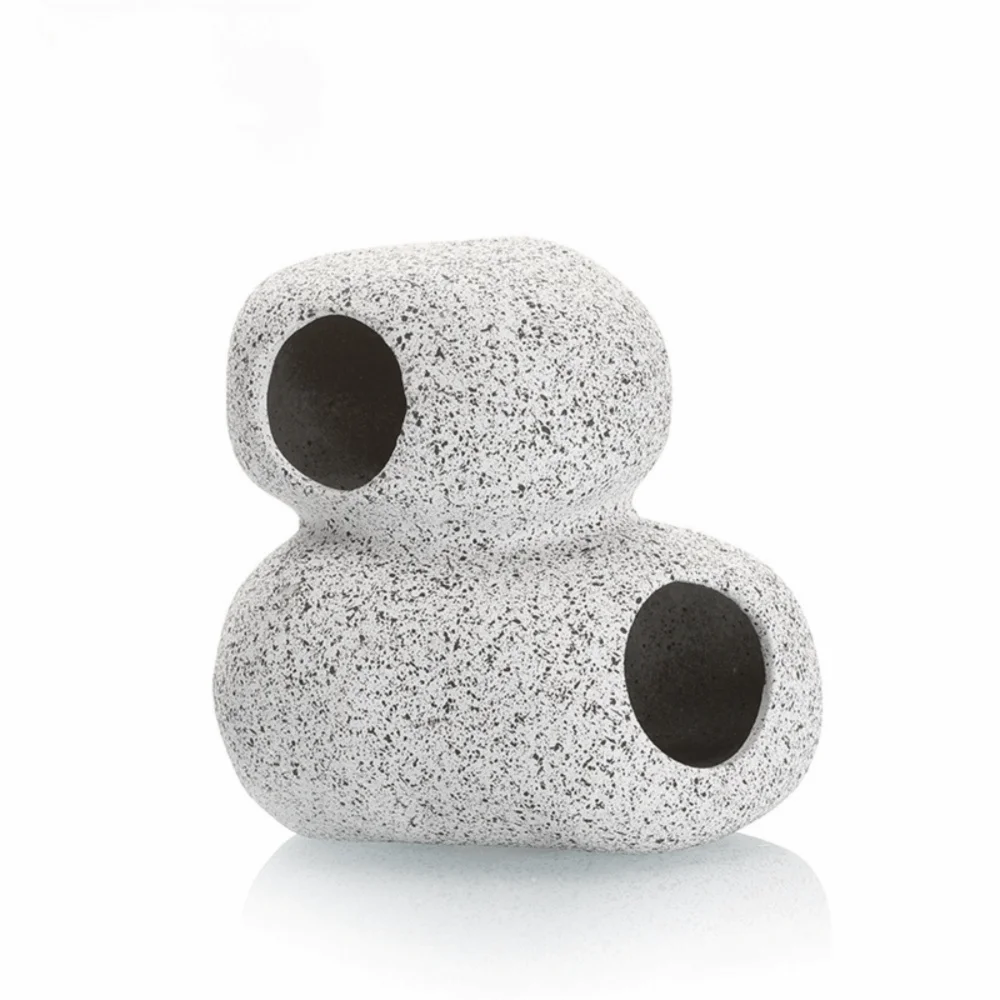 Purple Clay Aquarium Hideaway Rock Simulation Crafts Natural Touch Fish Tank Ornament Landscaping Decoration Aquarium Decoration