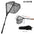 Triangle Fishing Landing Net with Telescoping Pole Handle Easy Catching or Releasing Fishing net for Fly Trout Carp Course Sea
