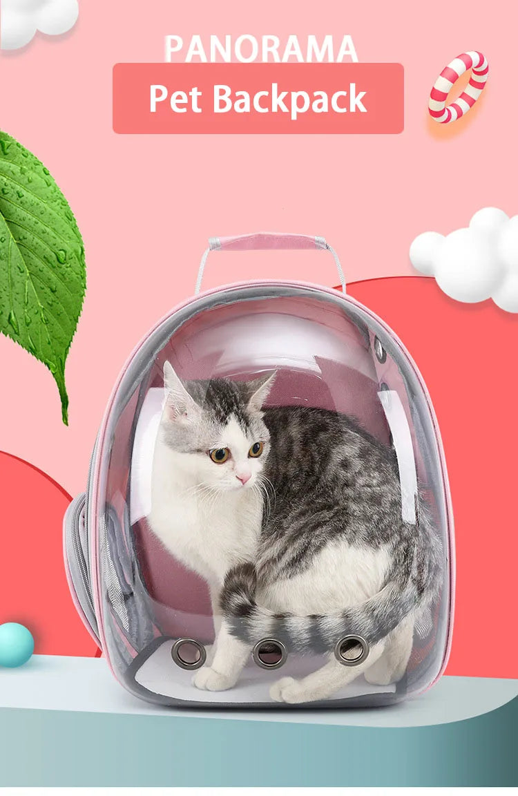 Cat Outing Bag Pet Extra Large Space Carrying Bag Cabin Aviation Box Cat Backpack Bag Side Opening - Play Paws Toys
