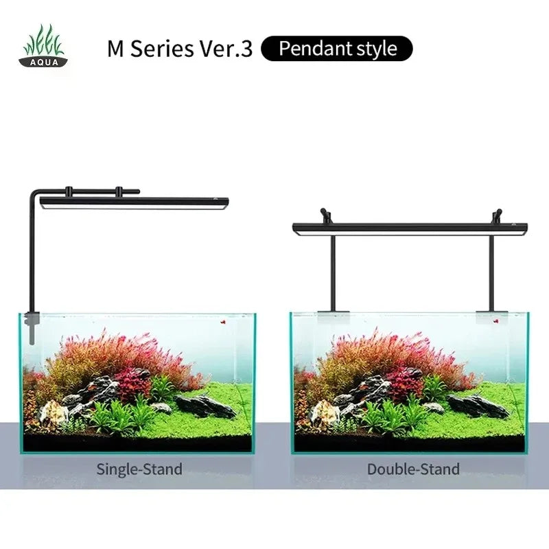 WEEK AQUA M Series RGB+UV Freshwater Planted Growing Light Water Grass Lamp Bluetooth for Aquatics Plants Aquarium