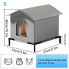 Stray Cat Houses with Mat Waterproof Winter Warm Shelter Foldable Pet Cave Nest Sleeping Beds for Outdoor Cats Small Dog Puppies - Play Paws Toys