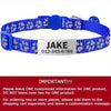 Custom Reflective Cat Collar - Personalized Name Tag & Bell Breakaway Adjustable Anti-Lost Design with Paw Print Collar for Cats