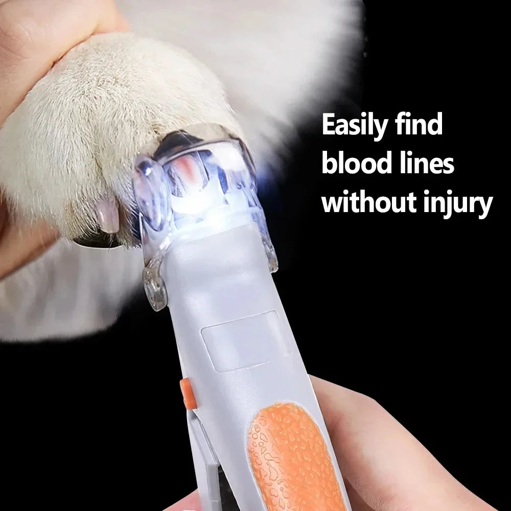 Portable LED Pet Claw Trimmer For Cats Dogs Household Pet Nail Grooming Cutting Tool
