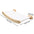Cat Hammock and Stairway with Sisal Rope Wall Mounted Climbing Shelf Scratching Grinding Claws Toy for Kitten Cats Furniture