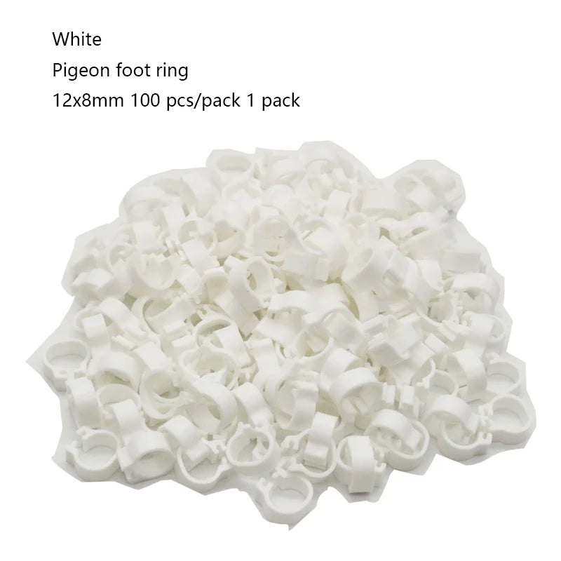 Chicken Foot Rings Label Clasp Plastic Adjustable Poultry Leg Snap Ratchet Clip Digital Duck Pigeon Goose Farm Feed Tool 25/100
