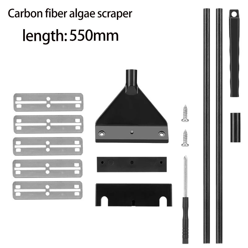 Aquarium cleaning tool fish tank flat sand algae removal dual-use glass algae removal scraper household cleaning supplies tool