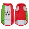 Pet Dog Clothes Football Jersey Dog Shirt Outfit Wear National Flag of Spain France Germany Netherlands Italy Argentina Brazil