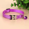 Personalized Cat Collar Reflective Nylon Dog Cats ID Collars With Bell Free Engraving for Cats Small Dogs Chihuahua 10 Colors
