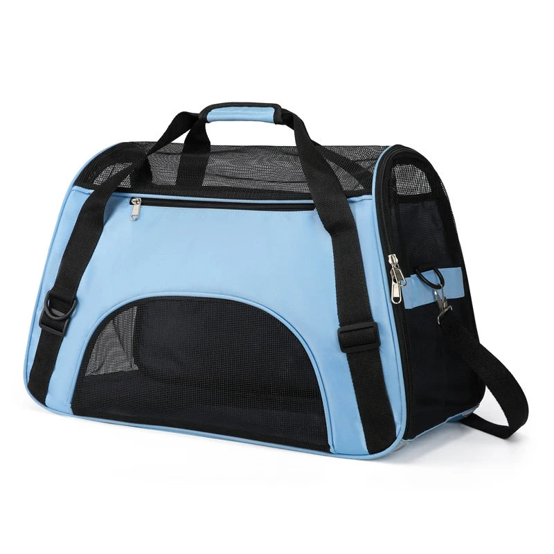 Cat Bags Portable Dog Carrier Bag Mesh Breathable Foldable Cats Carrier Bag Travel Breathable Transport Handbag - Play Paws Toys