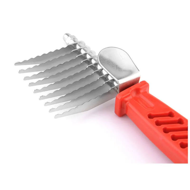 Pet Open Knot Comb Dematting Razor Rake Brush Dog Comb Grooming Tools Removes Knots Matted Fur & Tangles Gently For Dogs & Cats