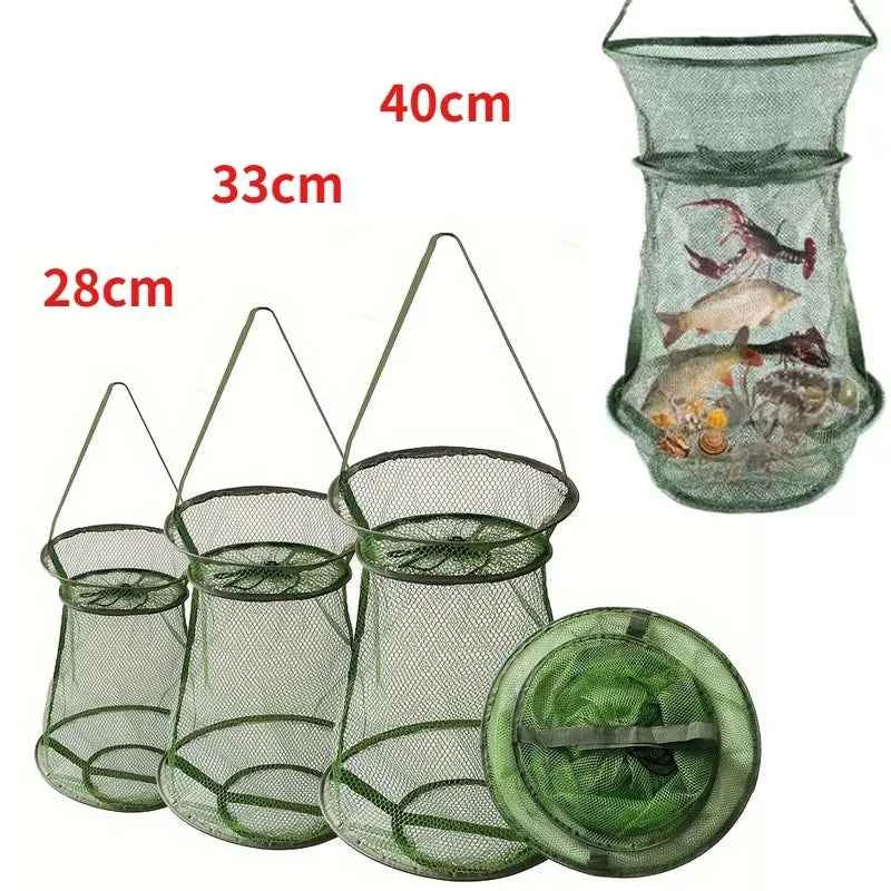 Durable Nylon Fishing Net Pocket Basket Shrimp Fish Trap /Carp /Eels Traps Fishing Net Outdoor Fishing Tackle