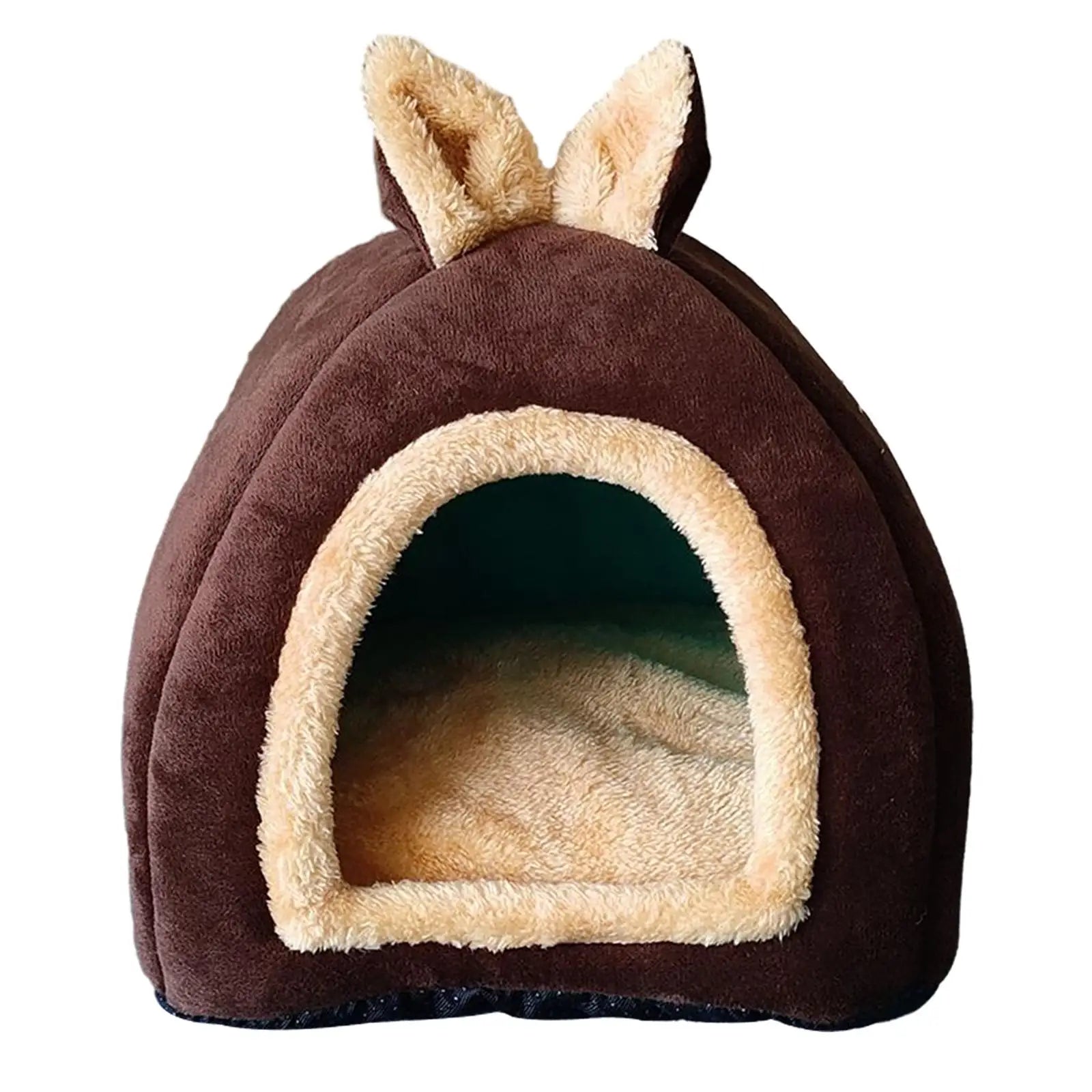 Small Animal Pet House Bed Bedding Cuddle Winter Nest Rabbit Cage Nest for - Play Paws Toys