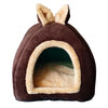 Small Animal Pet House Bed Bedding Cuddle Winter Nest Rabbit Cage Nest for - Play Paws Toys