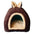 Small Animal Pet House Bed Bedding Cuddle Winter Nest Rabbit Cage Nest for - Play Paws Toys