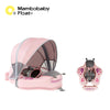 Mambobaby Baby Pool Float with Canopy & Tile Baby Swim Ring Infant Swimming Trainer Circle With Adjustable Strap for Boys Girls