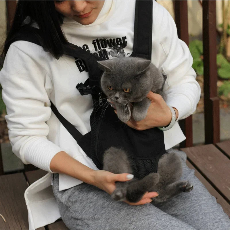 Portable Breathable Cat Bag Pet Travel Tote Bag Backpack For Carrying Pets On Both Shoulders Outdoor Travel Set For Cats And Dog - Play Paws Toys