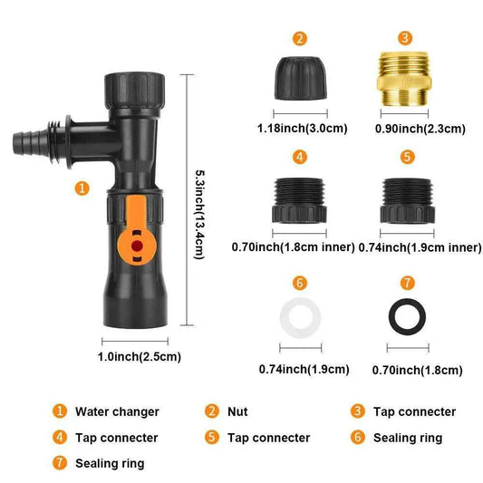 Bucket-Free Aquarium Water Changer Fish Tank Cleaning Tools, Siphon Universal Quick Pump Aquarium Water Changing