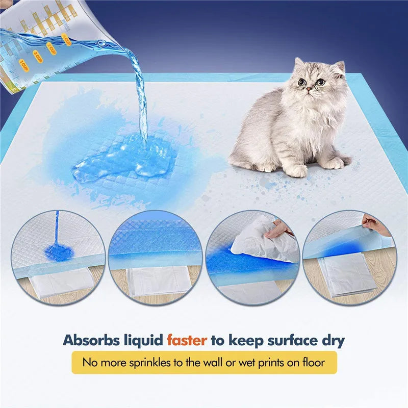 Diapers For Dogs Pet Disposable Nappy Mat Dog Diapers Absorbent Disposable Diapers Absorbent Pet Toilet Cat Disposable Nappy Mat