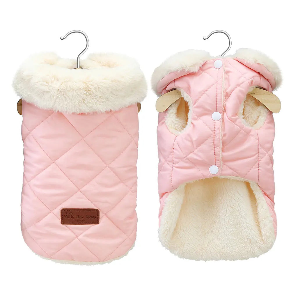Soft Warm Pet Jacket Clothes 3 Colors Winter Puppy Dogs Cats Clothing Pet Outfits French Bulldog Chihuahua Pug Coat Vest S-XXL