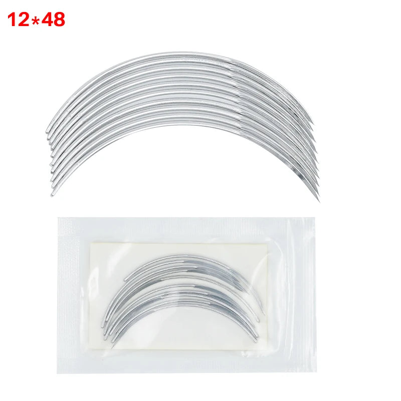 10 Pcs Suture Needles for Veterinary Surgery Stainless Steel Surgical Sutures Curved Needles Pigs Sheep Poultry Livestock Tools