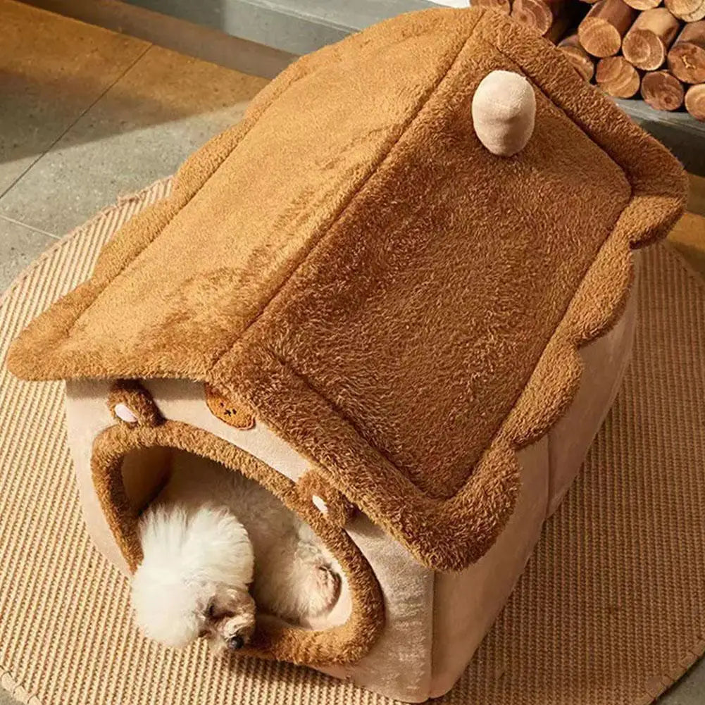 Thickened Pet Warm House Cat And Dog House Winter Warm Universal For All Seasons Detachable And Washable Cute New Comfortable - Play Paws Toys