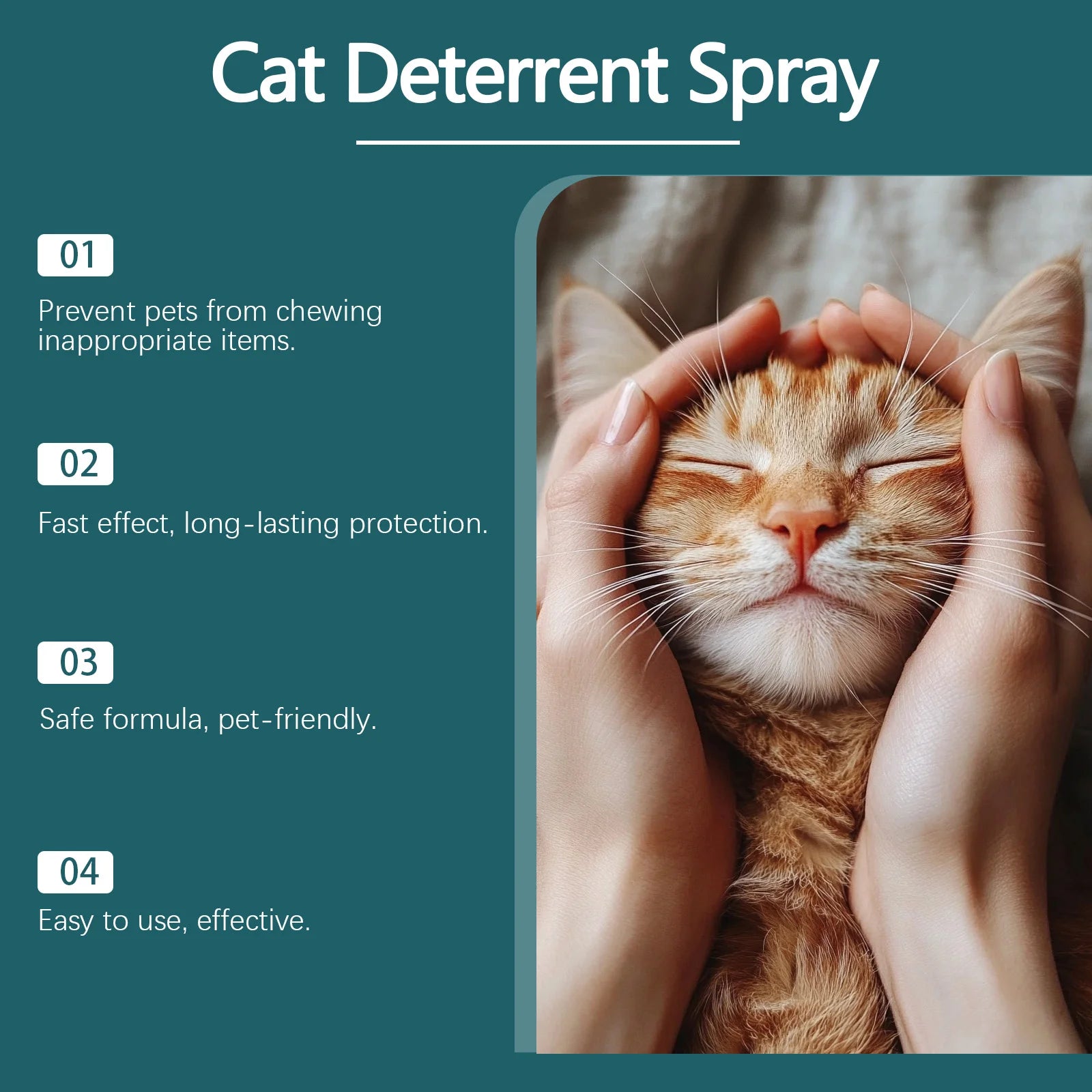 100ml Pet Deterrent Spray for Cats and Dogs Bitter Training Aid to Discourage Chewing and Scratching Safe Indoor Use on Furnitur