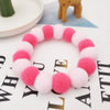 Pet Dog Bow Tie Rainbow Flower Hair Ball Necklace Cat Collar Pet Dog Cat Bowties Neckties Dog Grooming Accessories