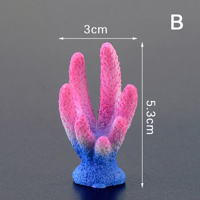 Artificial Coral Fish Tank Decoration Emulates Starfish Resin Reef Landscape Aquarium Decoration Craft Tabletop Decoration