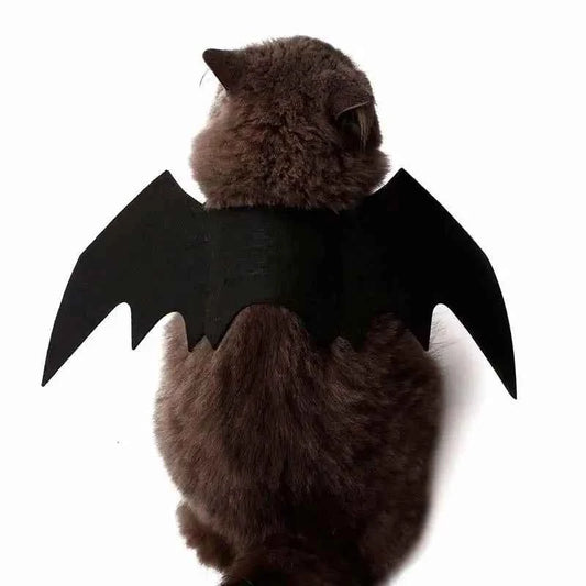 Creative Halloween Cute Pet Clothes Black Bat Wings Harness Costume Halloween Cosplay Cat Dog Halloween Party For Pet Supplies