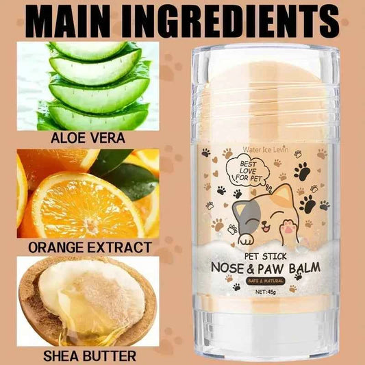 45g Dog Nose and Paw Balm Dog Paw Cream Cats Dogs Paw Protector Cream Pet Feet Moisturizer Pet Crack Feet Repair Pet Accessories