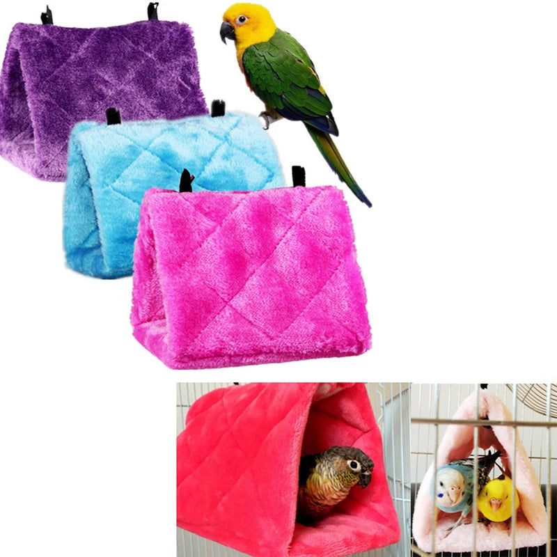 Pet Hamster Cage House Hanging Nest Parrot Parakeet Budgie Cockatiel Warm Bed Rat Hammock Bird Winter Toy Bird House Bird Nest