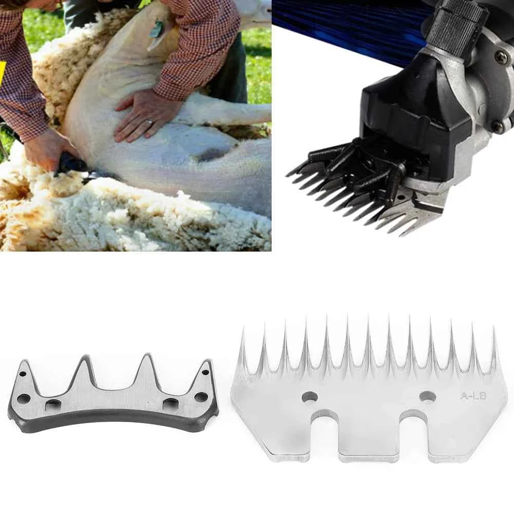 9/13-tooth Stainless Steel Sheep Clippers Blade High Hardness Cutting Shearing Cutter Replacement Cutting Blade Sheep Shear Part