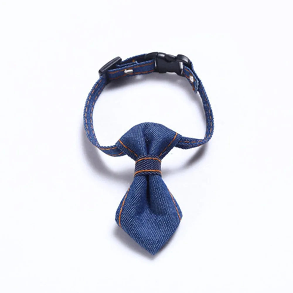 Pet Accessories for Dogs Cats Bowtie British Style Puppy Plaid Tie Breakaway Bowknot Collar for Small Dog Cat Gentleman Costume - Play Paws Toys