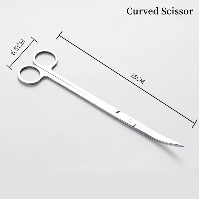 Aquarium Accessories Hard Stainless Steel Aquarium Tool Scissor Tweezers Plants Wave Scissors Fish Tank Shovels Cleaner Supplies