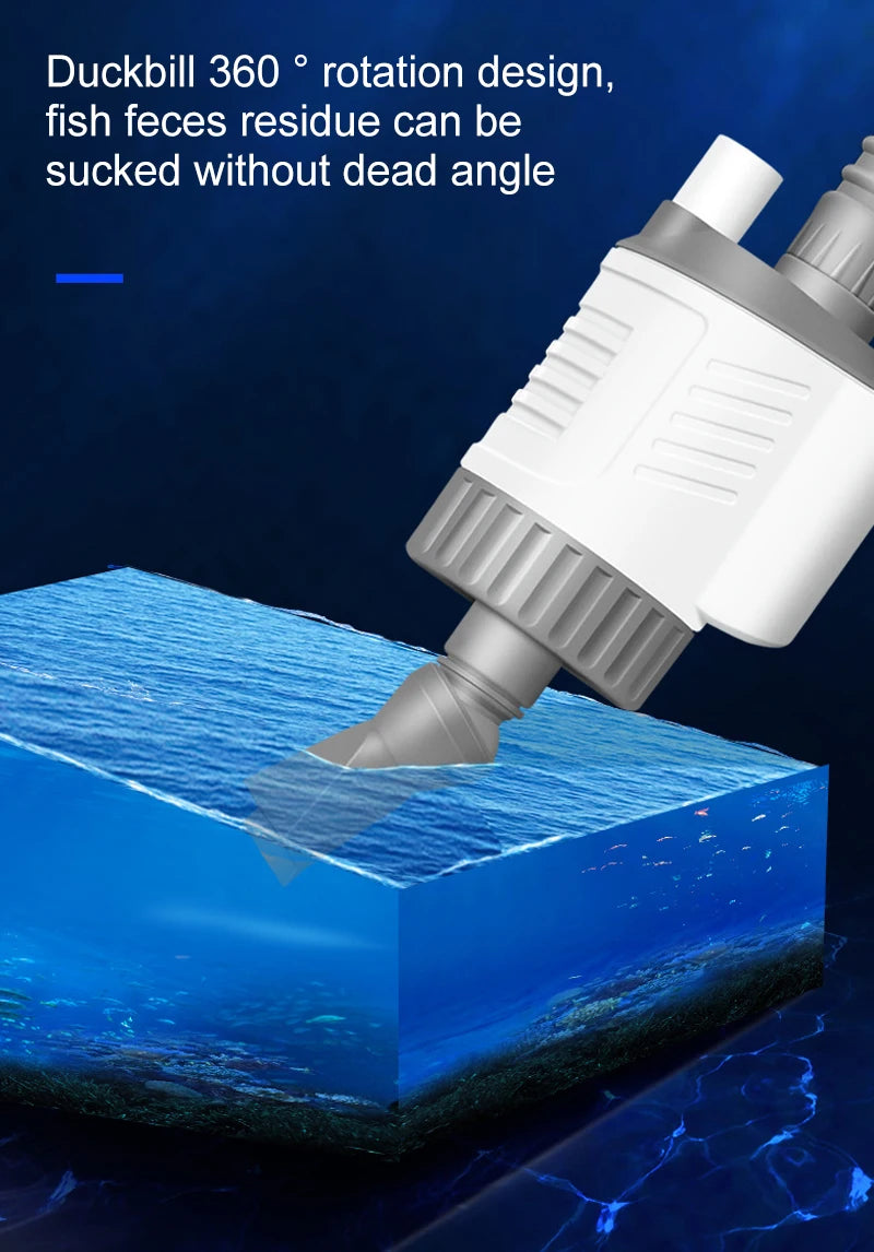 Aquarium Water Change Pump Electric Fish Tank Cleaning Tool Vacuum Water Changer Gravel Cleaner Siphon Filter Pump  30W 220v