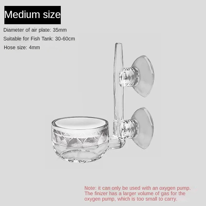 Aquarium Air Stone Fish Tank Nano Bubble Stone Kit With Control Valve Quiet Oxygen Diffuser oxygenator Very easy to use.