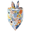 Dog Bandana Fruit Floral Spring Washable Soft Doggy Scarf Kerchief Summer Adjustable for Small Medium Large Dogs Pets