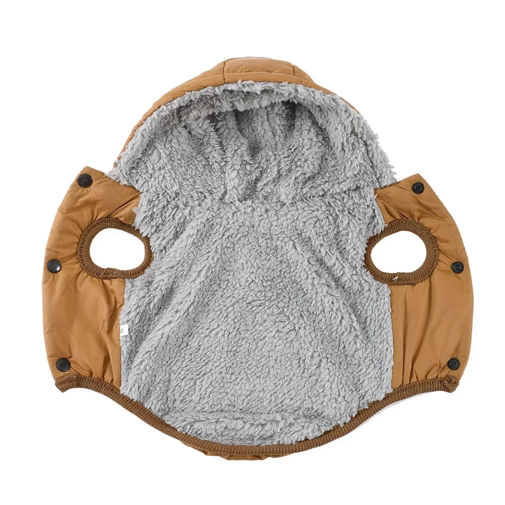 Warm Cats Hoodie Coat For Small Medium Cats Dog Winter Cozy Fleece Puppy Kitten Jacket Clothes Windproof Pet Pug Sphynx Costume - Play Paws Toys