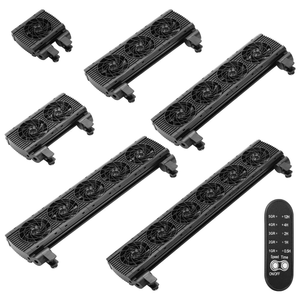 Fish Tank Fan Adjustable 8 Variable Speed Aquarium Cooling Fan Fish Tank Fit For 15mm tank thickness