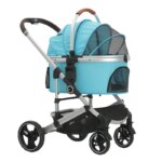 Factory Wholesale Pet Stroller and Carrier Luxury 4 Wheels Pet Portable Folding Travel Dog Trolley for Big and Small Dog - Image 3