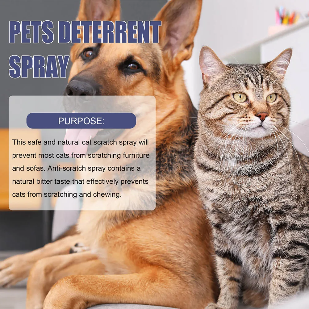 50ml Natural Cat Scratch Deterrents Spray No Stimulation Anti Scratch Furniture Sofa Protector for Indoor Use Pet Product