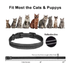 Paipaitek Cat Training CollarWith Remote,Cat Anti Meow Collar,Waterproof& Rechargeable Cat Stop Meowing Barking Collar - Image 6