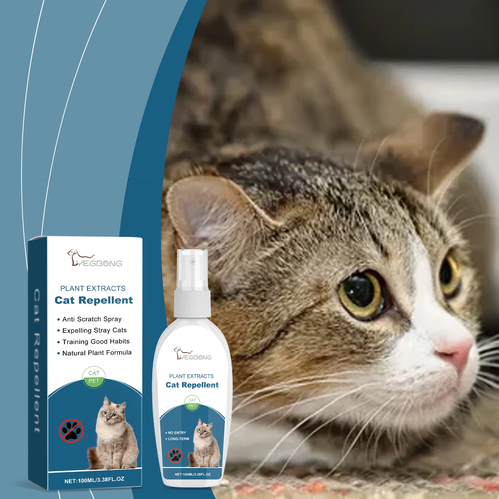 Indoor Cat Repellent Spray Anti-Scratching Anti-Chewing Behavior Corrector Pet Repelling Cats Deterrents Spray Pet Product 100ml Indoor Cat Repellent Spray Anti-Scratching Anti-Chewing Behavior Corrector Pet Repelling Cats Deterrents Spray Pet Product 100ml