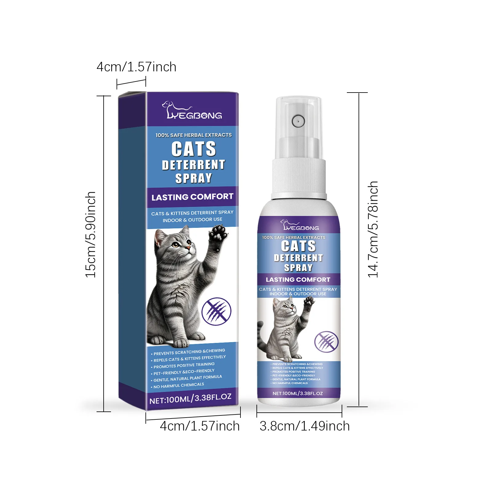 Pet Anti Scratch Spray Anti Gnawing Scratching Training Aid Stop Bites Chewing Protect Furniture Cat Scratching Deterrent Liquid