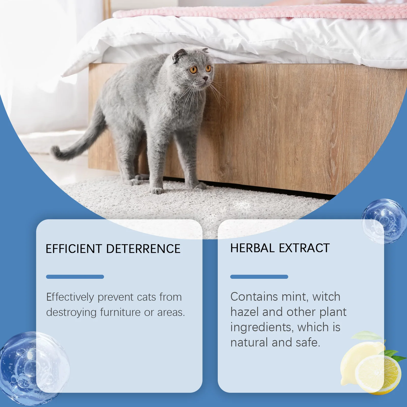 Pet Anti Scratch Spray Anti Gnawing Scratching Training Aid Stop Bites Chewing Protect Furniture Cat Scratching Deterrent Liquid