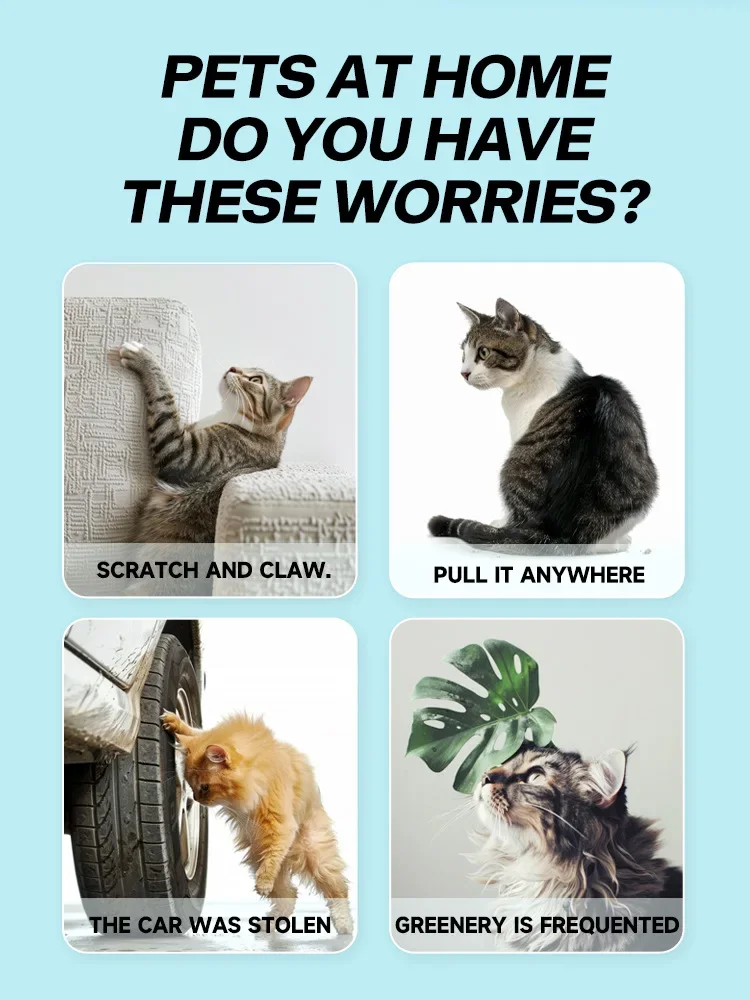 Long Lasting Cat Repellent Spray 120ml Non-Toxic Formula for Furniture Carpets Prevent Urine Marking Indoor Odor Neutralizer