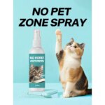 Long Lasting Cat Repellent Spray 120ml Non-Toxic Formula for Furniture Carpets Prevent Urine Marking Indoor Odor Neutralizer