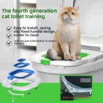 Reusable Cat Toilet Training Kit - Step-by-Step Litter Mat System with Non-Slip Base & Cleaning Tools Potty Trainer for Cats