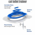 Pet Cat and Dog Toilet Training Artifact Kit Sand Tray Toilet Removable Reusable Trainer Toilet Pet Cleaning Training Products - Image 3