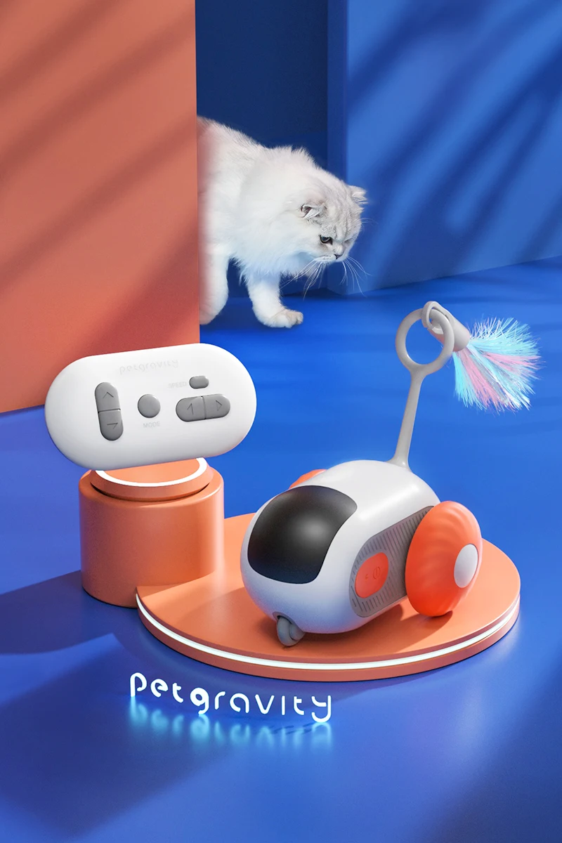 Electric Cat Toys Remote Control Sports Car Teaser Stick Self-Help Boredom Reliever Indoor Cat Interactive Smart Cat Toys Electric Cat Toys Remote Control Sports Car Teaser Stick Self-Help Boredom Reliever Indoor Cat Interactive Smart Cat Toys